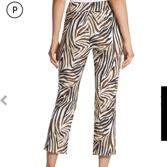 Chico's SO SLIMMING ZEBRA-PRINT CROP PANTS - Picture 3 of 10